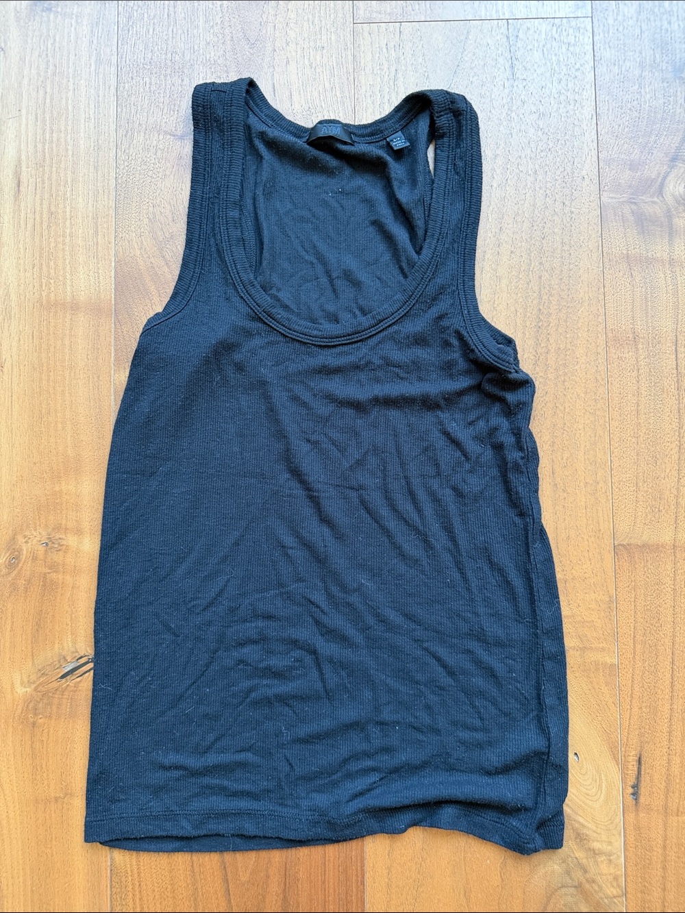 ATM Women’s Modal Ribbed Stretchy Boy Tank Top / S